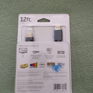 GE 12 ft. HDMI cord